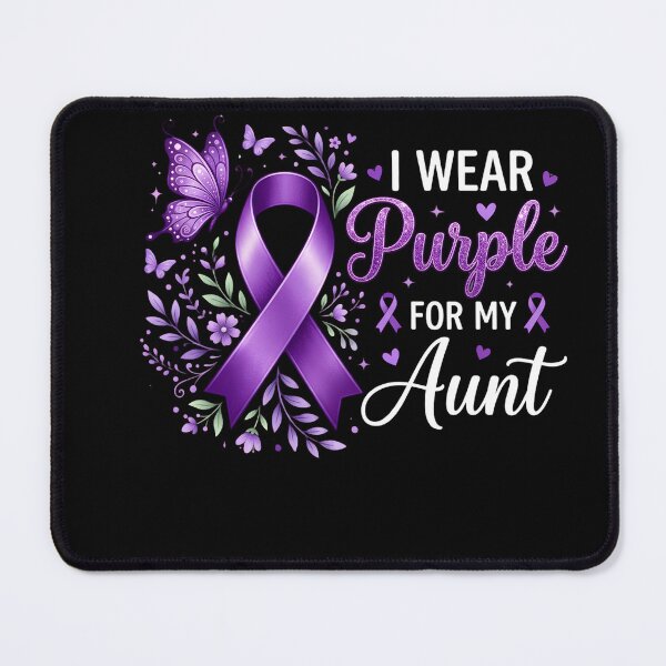 Item preview, I Wear Purple For My Aunt Awareness Family Support designed and sold by w66aboo.
