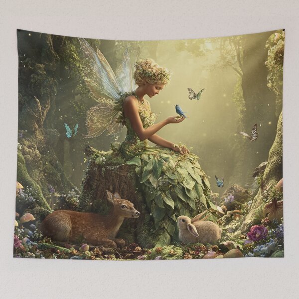 Item preview, Enchanted Forest Fairy Animal Friends designed and sold by Storybook Botanica.