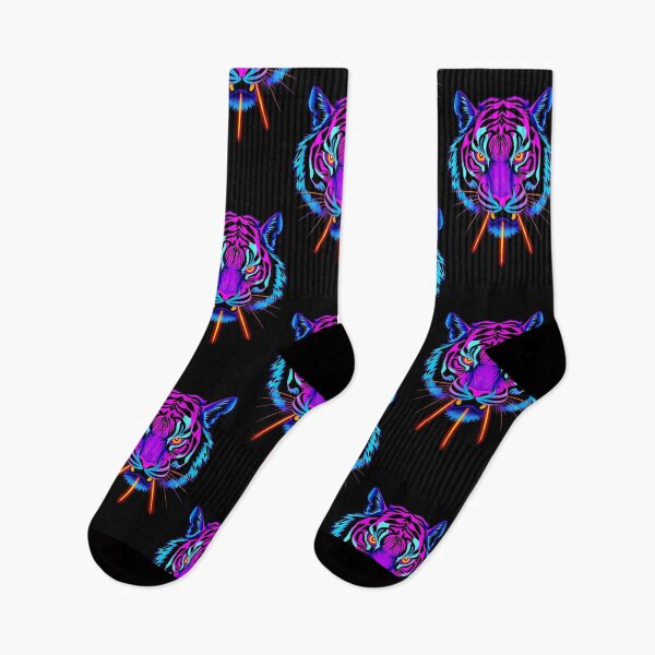 Item preview, Neon Cyber Tiger – Retro Synthwave Vibes designed and sold by Benito Del Ray.