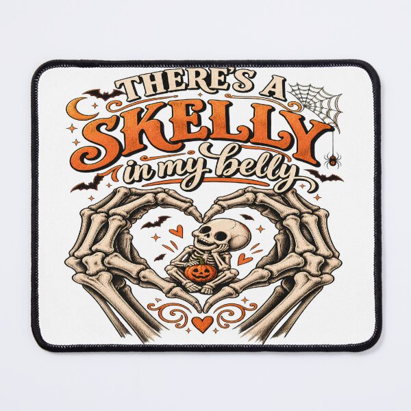 Item preview, There's A Skelly In My Belly Halloween Pregnancy Classic T-Shirt designed and sold by OUICHA.