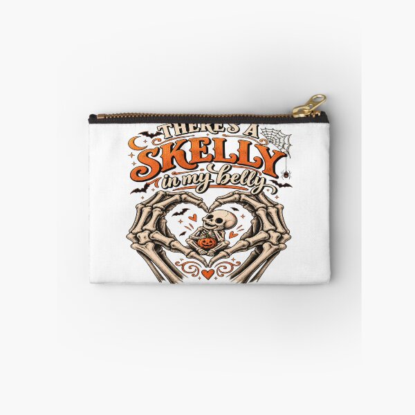 Item preview, There's A Skelly In My Belly Halloween Pregnancy Classic T-Shirt designed and sold by OUICHA.