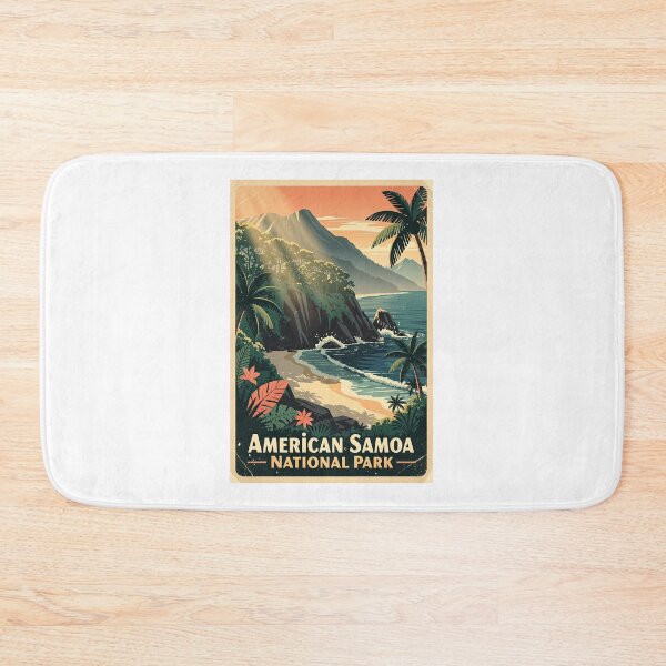 Item preview, American Samoa National Park Vintage Travel Art designed and sold by Teelogic.