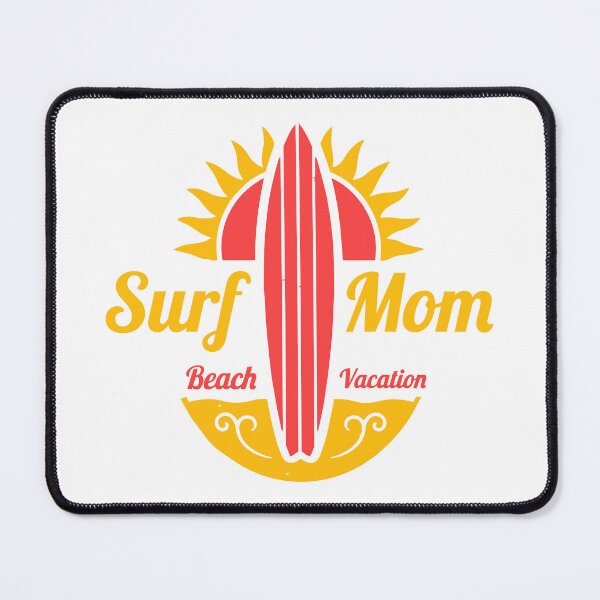 Item preview, Surf Mom Beach Vacation Sunburst Surfboard Design designed and sold by NUSA NIPA.