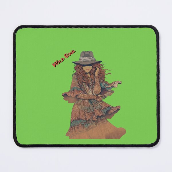 Item preview, Wild Soul Boho Girl: Bohemian Vintage Art Print designed and sold by AfresStudio.