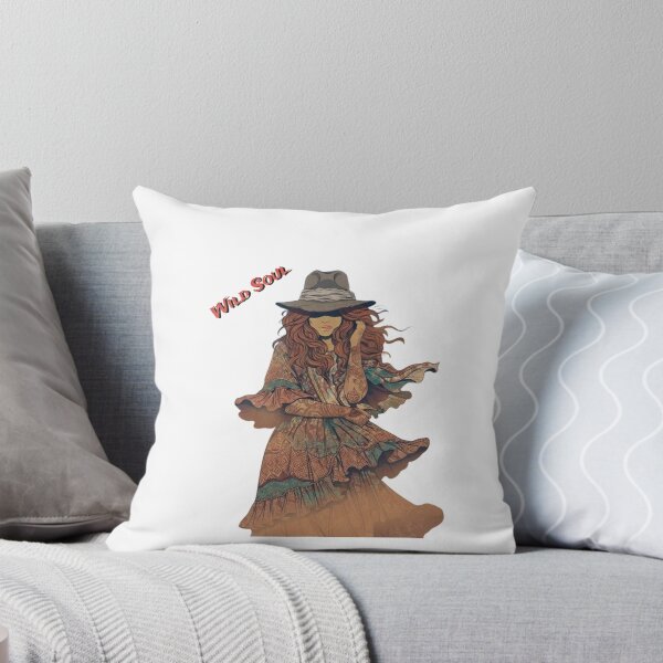 Item preview, Wild Soul Boho Girl: Bohemian Vintage Art Print designed and sold by AfresStudio.