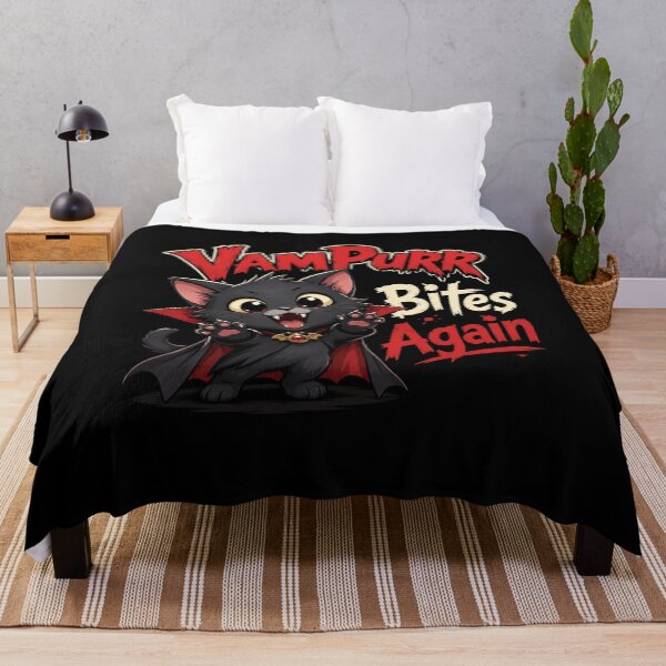 Item preview, Vampurr Bites Again Funny Cat designed and sold by TheEndDesign.
