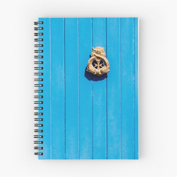Item preview, Blue Door With Gold Knocker: Elegant Close-Up Of Architectural Detail For Home Exterior designed and sold by Nmallia.