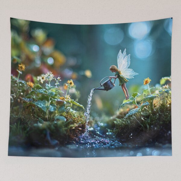 Item preview, Tiny Fairy Watering Enchanted Garden designed and sold by Storybook Botanica.