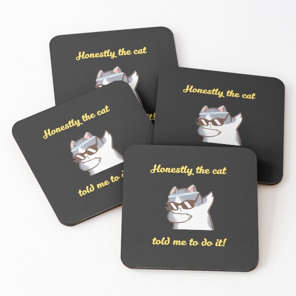 Item preview, Honestly The Cat Told Me To Do It – Funny Dab Cat Shirt designed and sold by TetelestaiWeave.