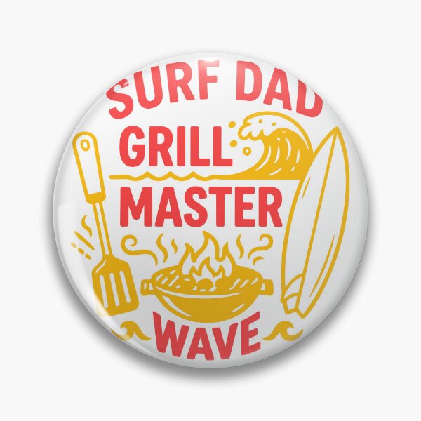 Item preview, Surf Dad Grill Master Wave BBQ Design designed and sold by NUSA NIPA.