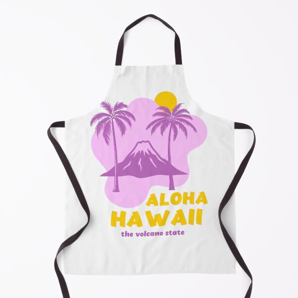 Item preview, Aloha Hawaii Volcano and Palm Trees Vintage Art designed and sold by bolayousri.