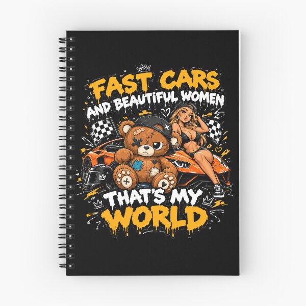 Item preview, Fast Cars And Beautiful Women That's My World - Cool Teddy Bear designed and sold by Ekstrashop.