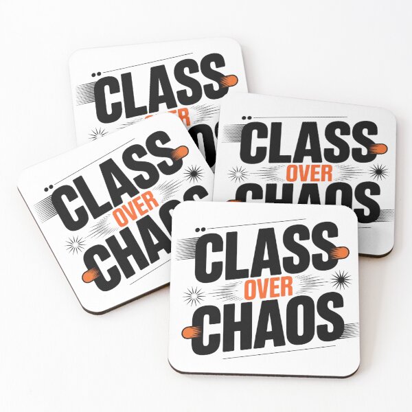 Item preview, Class Over Chaos. Bold Typography Statement designed and sold by Aarvya Fashion Club ( A.F.C ).