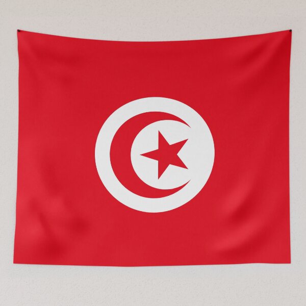 Item preview, Vintage Tunisia Flag - Distressed Retro Style designed and sold by youngVl.