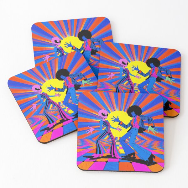 Item preview, Alien and Afro Man on The Disco Floor designed and sold by Mike Kiev art.