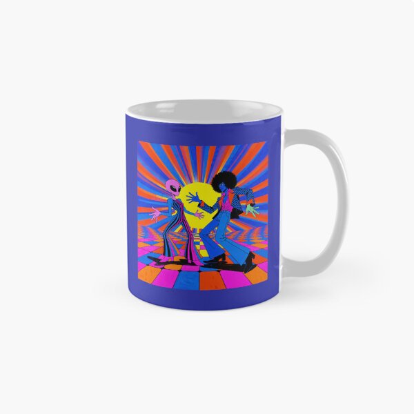 Item preview, Alien and Afro Man on The Disco Floor designed and sold by Mike Kiev art.