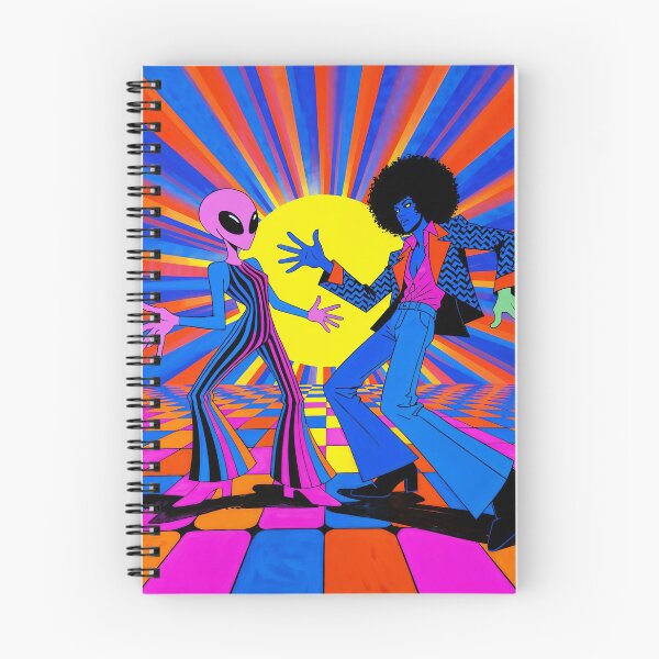 Item preview, Alien and Afro Man on The Disco Floor designed and sold by Mike Kiev art.