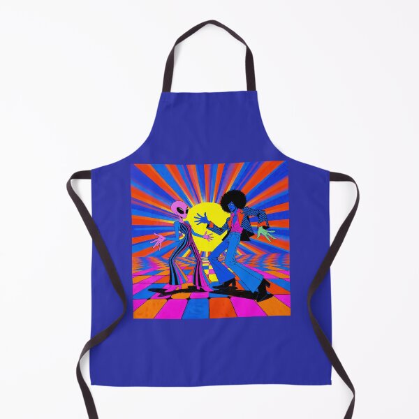 Item preview, Alien and Afro Man on The Disco Floor designed and sold by Mike Kiev art.