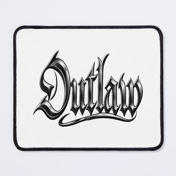 Item preview, Outlaw lettering Biker Rocker Motorcycle designed and sold by Legacy Apparel Co..