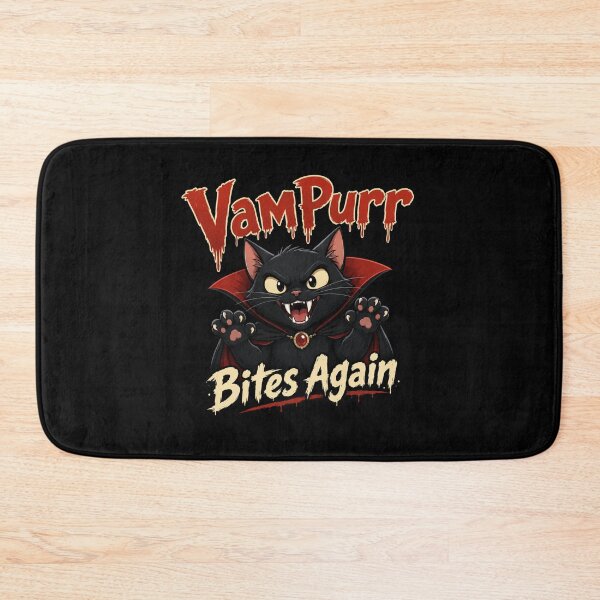 Item preview, Vampurr Bites Again Funny Cat designed and sold by TheEndDesign.