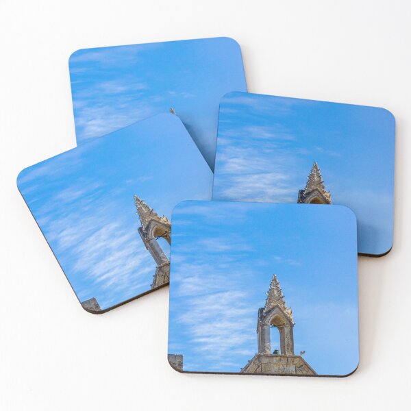 Item preview, Gothic Stone Church Facade With Blue Sky and Historic Architecture in Bright Day designed and sold by Nmallia.