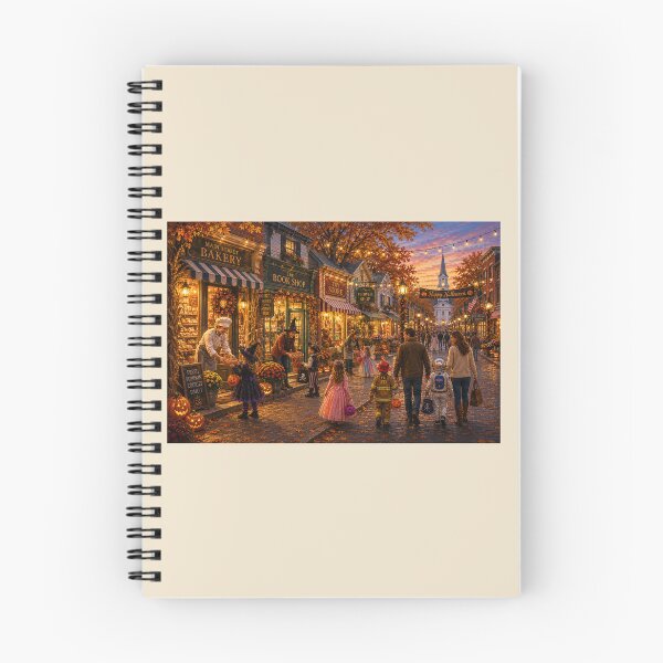 Item preview, Trick-or-Treat on Main Street designed and sold by Novel Works Studio.