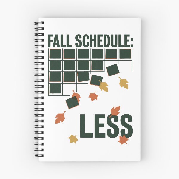 Item preview, Fall Schedule Less designed and sold by SignumShop.