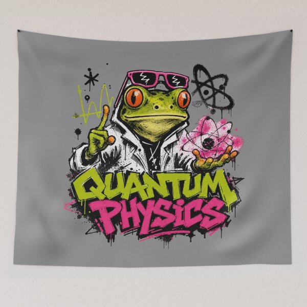 Item preview, Quantum Physics Frog Graffiti Neon T-Shirt | Hardworking Teacher Gift | Labor Day Appreciation designed and sold by illeN-Art-World.