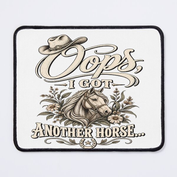 Item preview, Oops I Got Another Horse Funny Horse Owner Humor T-Shirt, Horse Lover Gift, Equestrian Graphic Tee Classic T-Shirt designed and sold by OUICHA.