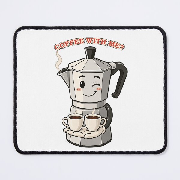 Item preview, Coffee With Me? Retro Moka Pot Date Illustration designed and sold by libanmax.
