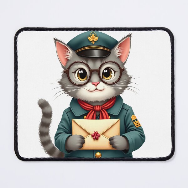 Item preview, Kitty Christmas Post Office – The Christmas Mail Cat designed and sold by ArtemisEutopia.