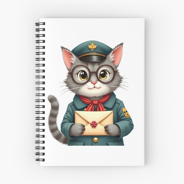 Item preview, Kitty Christmas Post Office – The Christmas Mail Cat designed and sold by ArtemisEutopia.