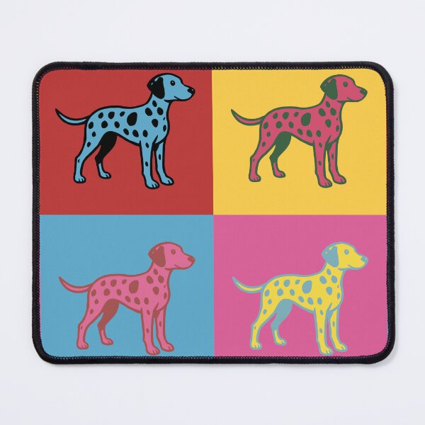 Item preview, Colorful Dalmatian Dog Pop Art – Retro Four Panel Design designed and sold by Avohai!.
