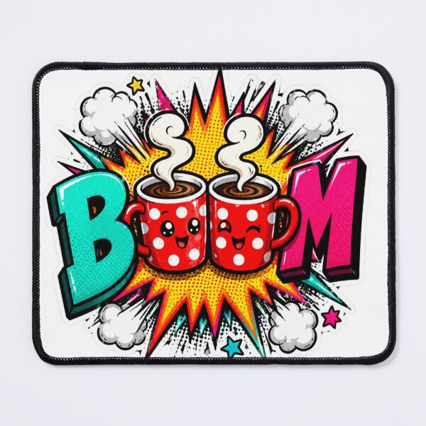 Item preview, Coffee BOOM Pop Art Sticker designed and sold by Pigmentra.