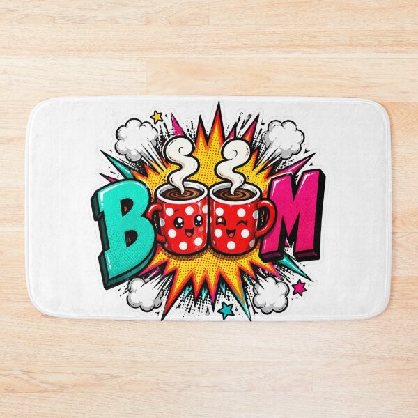 Item preview, Coffee BOOM Pop Art Sticker designed and sold by Pigmentra.