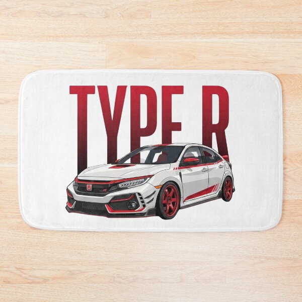 Item preview, Honda Civic Type R FK8 White Red JDM Sports Car Vector Art designed and sold by Motorline44.