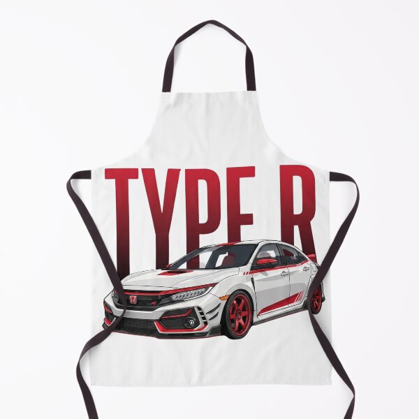 Artikelvorschau, Honda Civic Type R FK8 Weiß Rot JDM Sportwagen Vektorgrafik entworfen und verkauft von Motorline44.