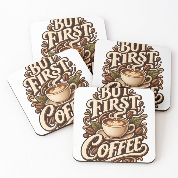 Item preview, But First Coffee – Funny Coffee Lover designed and sold by DarnaWear.
