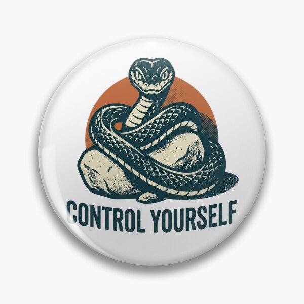 Item preview, Control Yourself – Stoic Snake Illustration designed and sold by Dogandesighn.