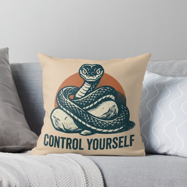 Item preview, Control Yourself – Stoic Snake Illustration designed and sold by Dogandesighn.