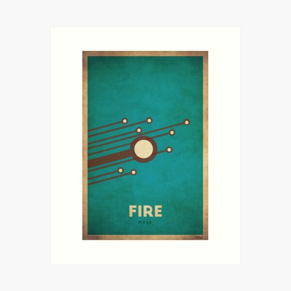 Aperçu de l'œuvre Fire Mage - WoW Minimalisme créée et vendue par dcmjs.