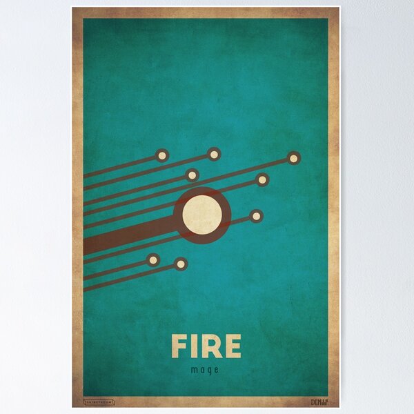 Fire Mage - WoW Minimalism Poster