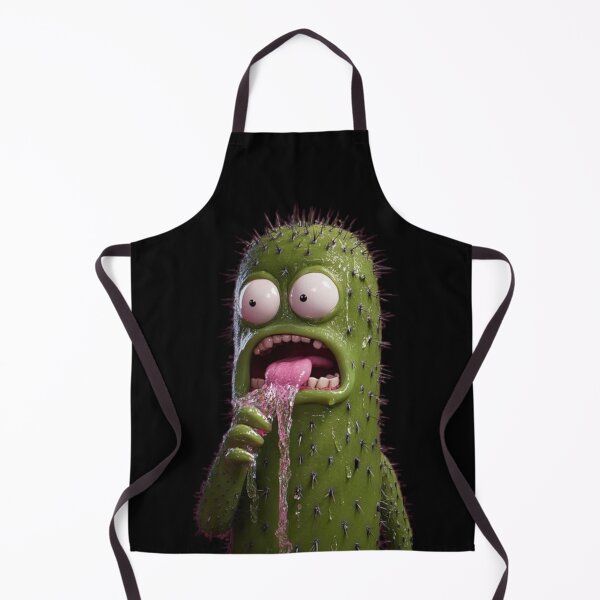 Aperçu de l'œuvre Mème dégoûtant d'un personnage mangeant un cactus | Dessin animé drôle | Design baveux créée et vendue par MakersFolly.