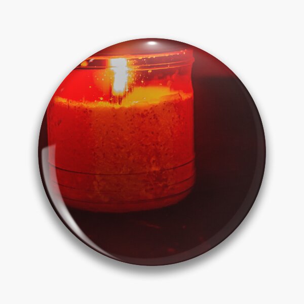 Item preview, Red Candle in Glass Jar Illuminates Dark Scene with Warm Glow and Cozy Ambiance designed and sold by Nmallia.
