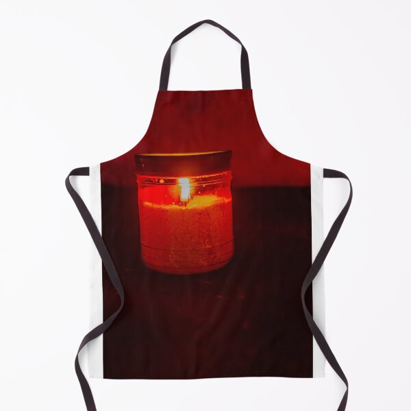 Item preview, Red Candle in Glass Jar Illuminates Dark Scene with Warm Glow and Cozy Ambiance designed and sold by Nmallia.
