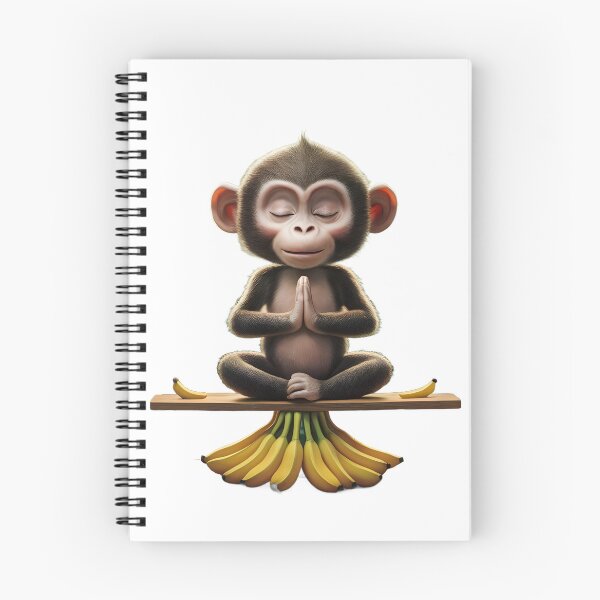Item preview, Zen Monkey - Jungle Meditation designed and sold by ZykeArt.