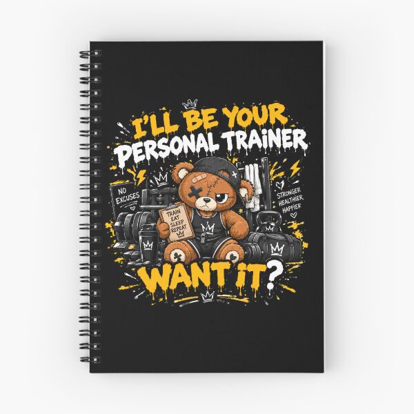 Item preview, I'll Be Your Personal Trainer: Train Eat Sleep Repeat Bear designed and sold by Ekstrashop.