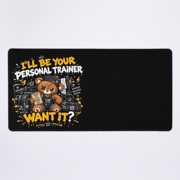 Item preview, I'll Be Your Personal Trainer: Train Eat Sleep Repeat Bear designed and sold by Ekstrashop.