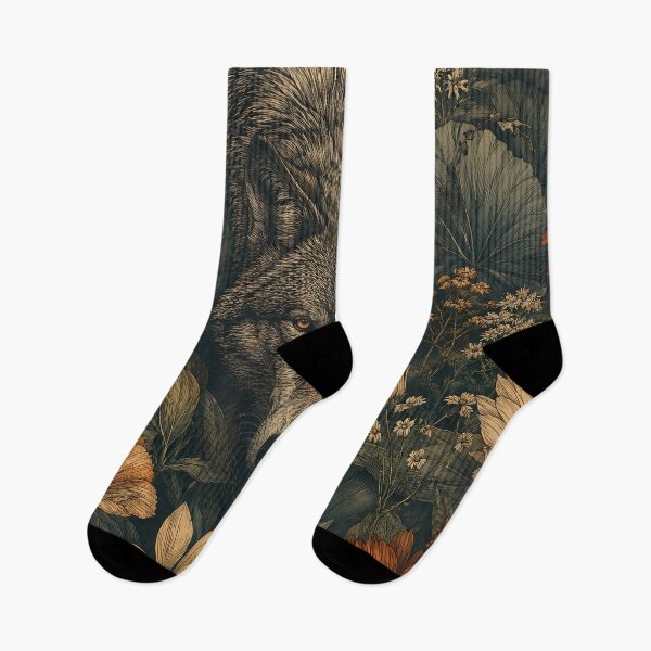 Item preview, Wolf in Wildflower Forest designed and sold by RkskArt.