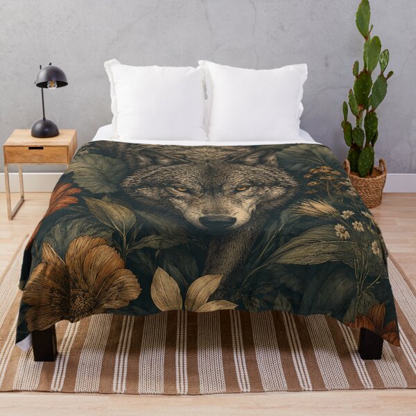 Item preview, Wolf in Wildflower Forest designed and sold by RkskArt.